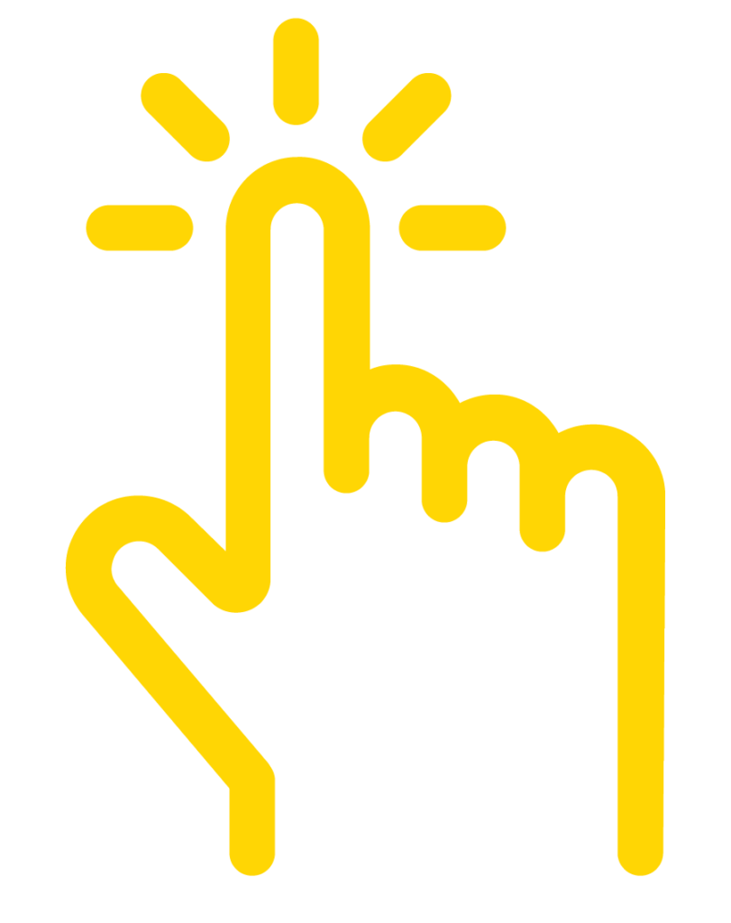 icon of a finger pressing a button