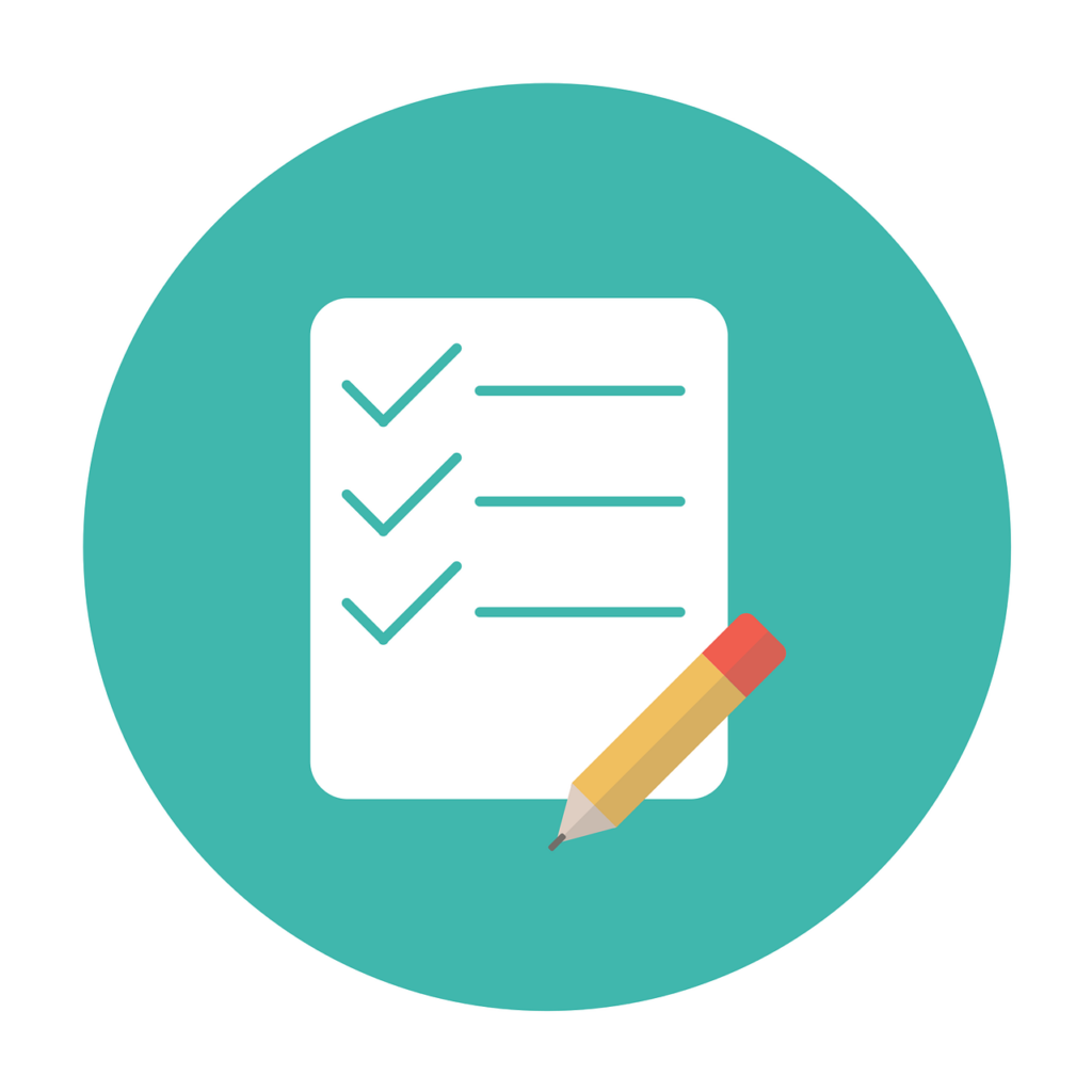 Icon of a checklist with three items