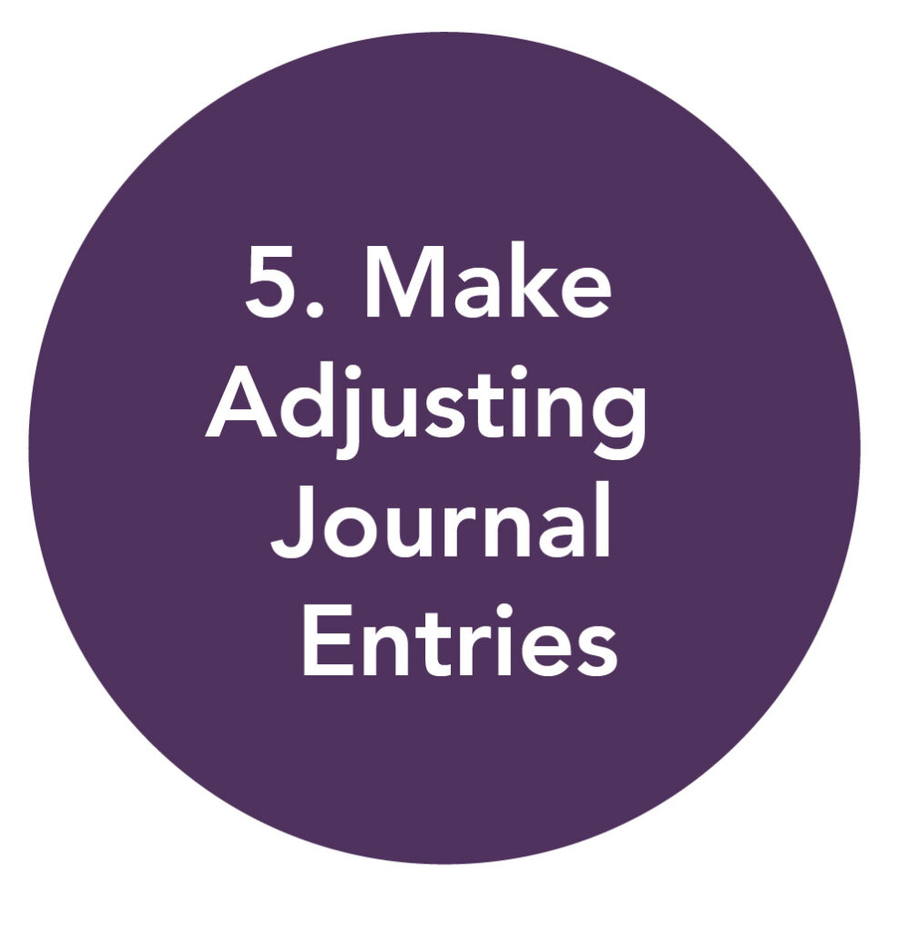 Step 5. Make Adjusting Journal Entries