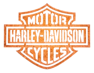 The Harley-Davidson logo.